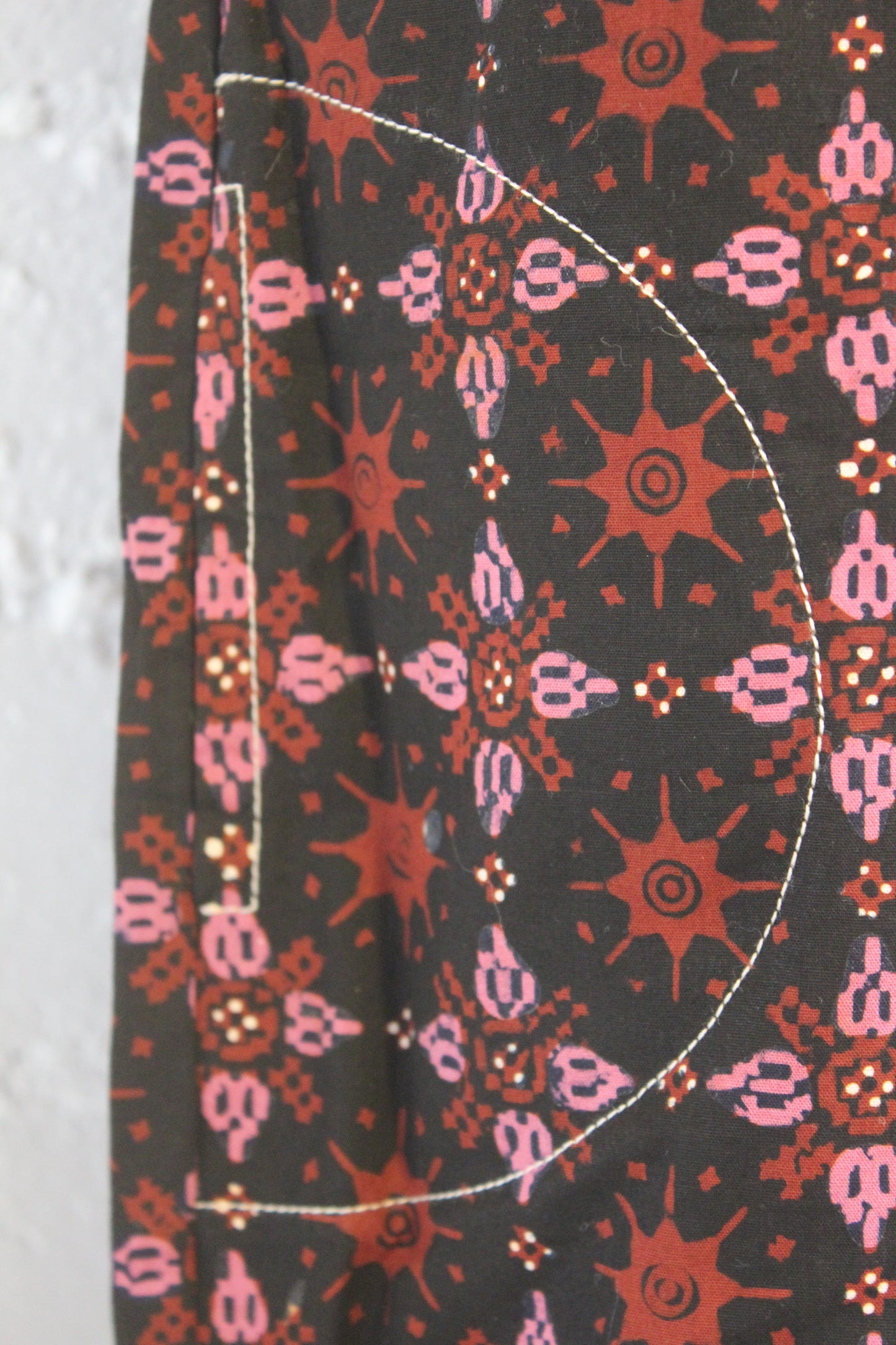 Nitik Pink and Rust Overalls