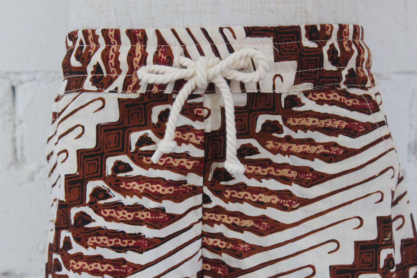 Parang Cream and Rust Shorts