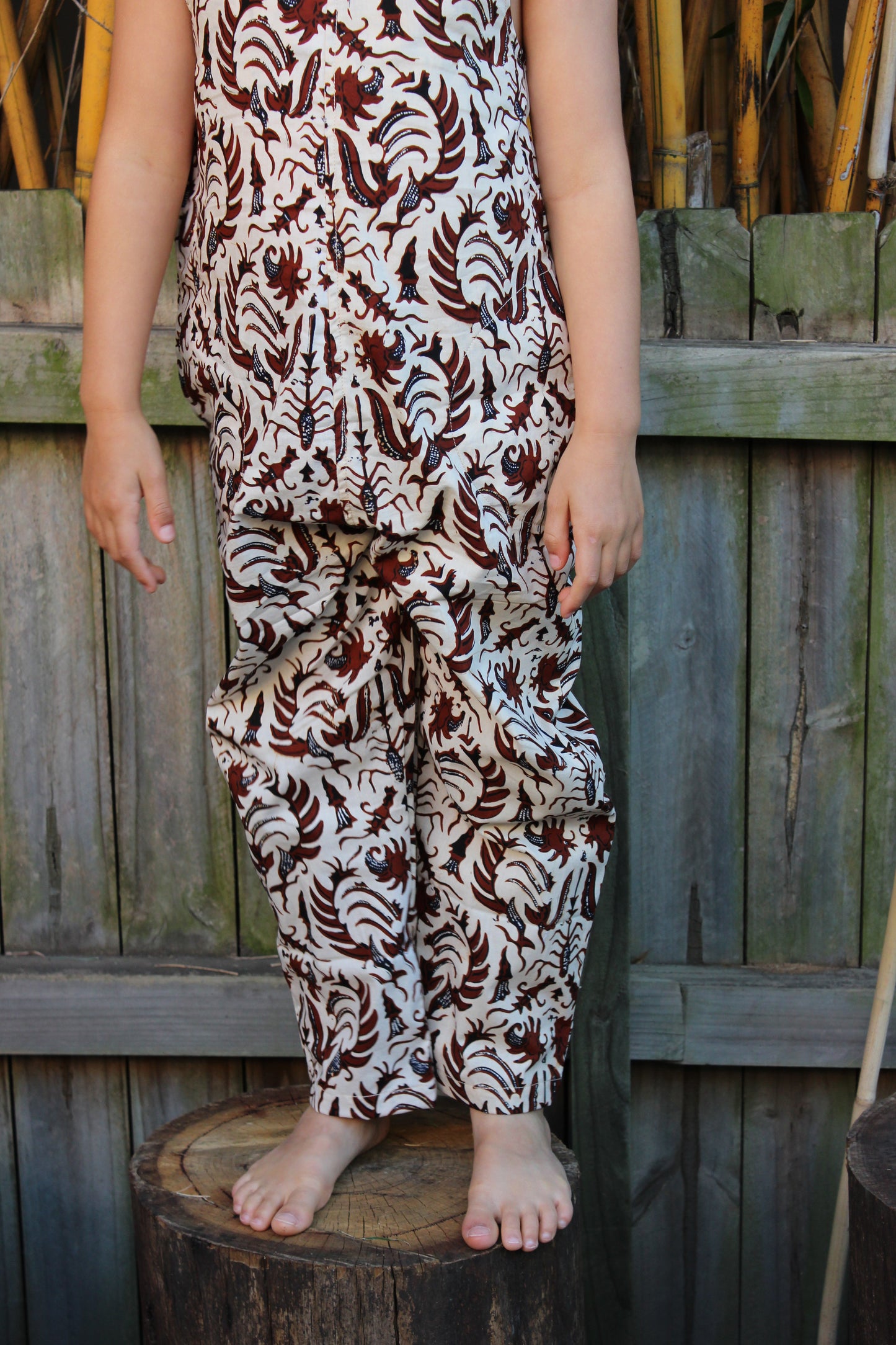 Walang Kekek Fine Natural and Brown Overalls