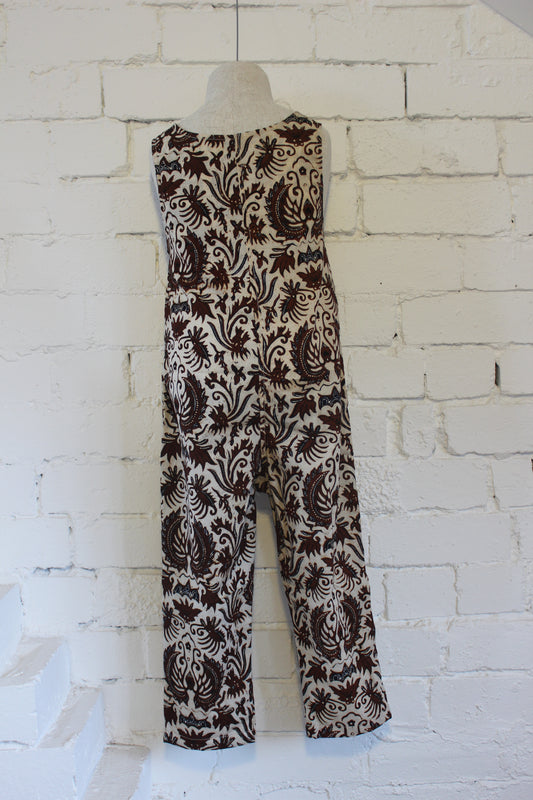 Walang Kekek Natural and Brown Overalls