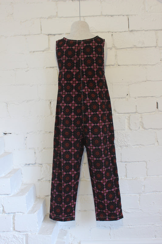 Nitik Pink and Rust Overalls