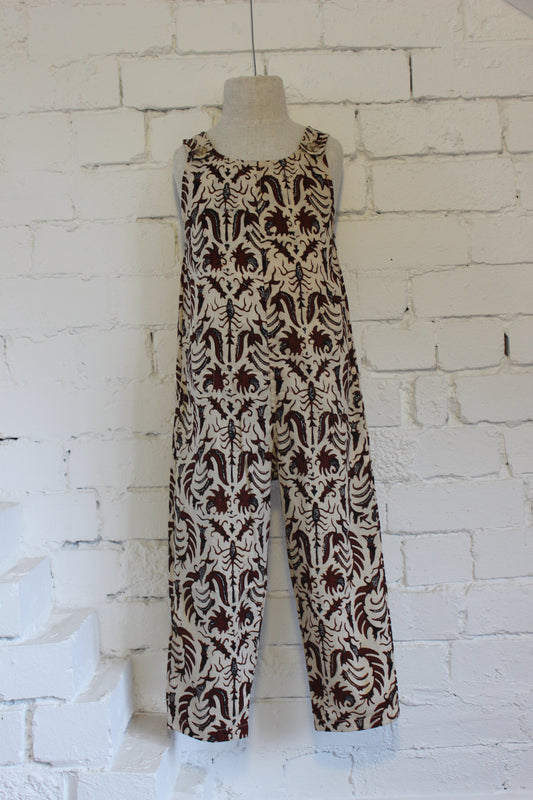 Walang Kekek Fine Natural and Brown Overalls