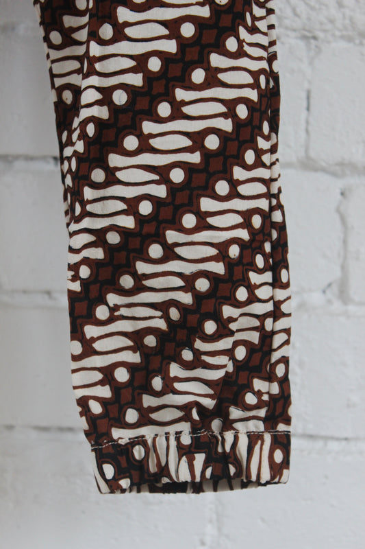 Parang Brown and Natural Long Pants