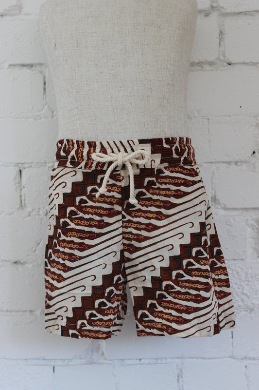 Parang Cream and Rust Shorts
