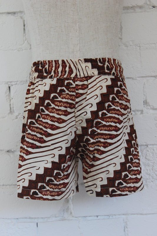 Parang Cream and Rust Shorts