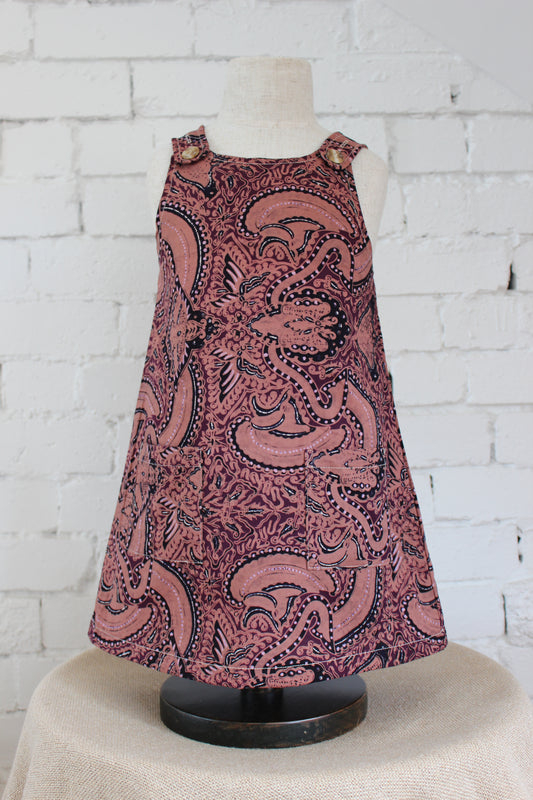 Ceplok Deep Blush Pinafore Dress