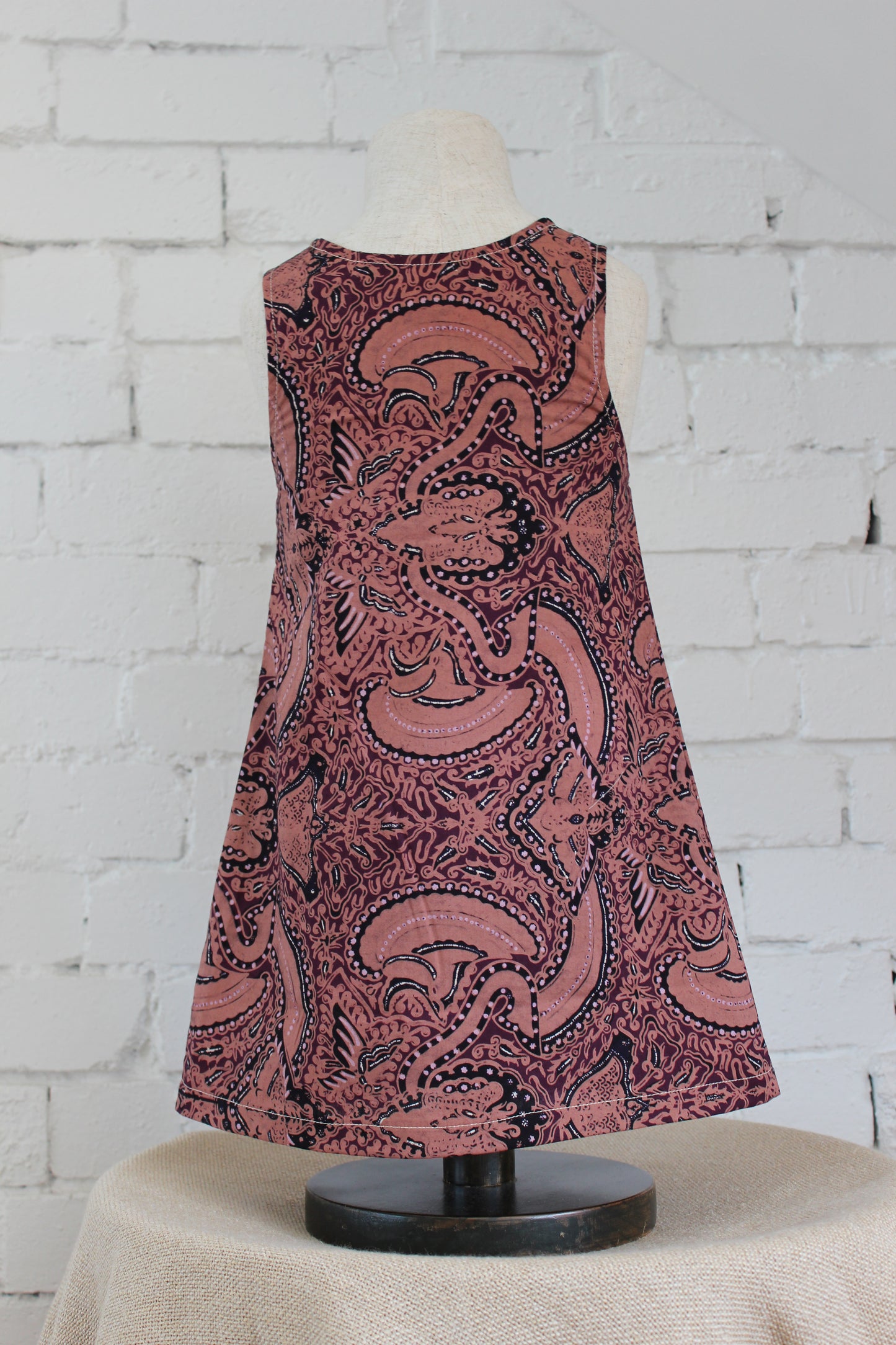 Ceplok Deep Blush Pinafore Dress