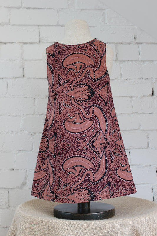 Ceplok Deep Blush Pinafore Dress