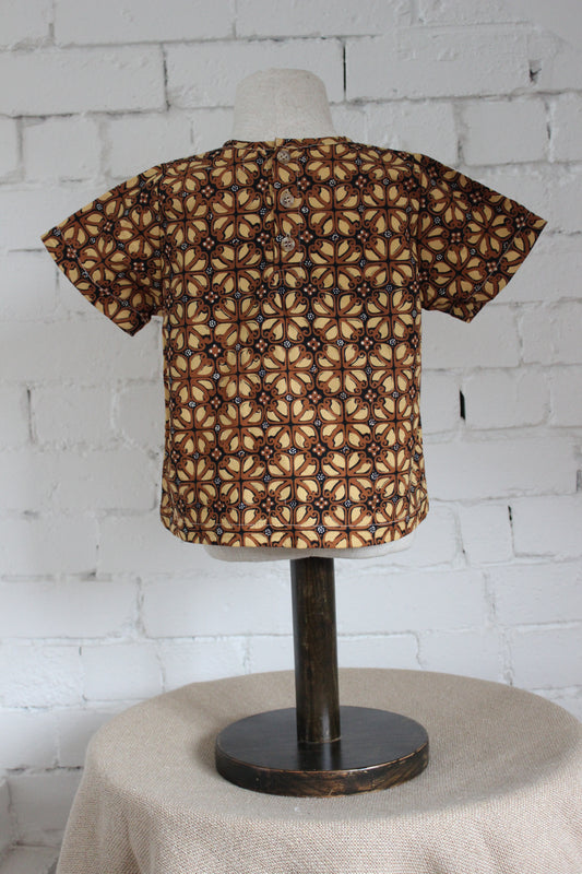 Ceplok Honeycomb Woven Short Sleeve Shirt