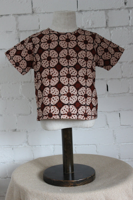 Kawung Natural Woven Short Sleeve Shirt